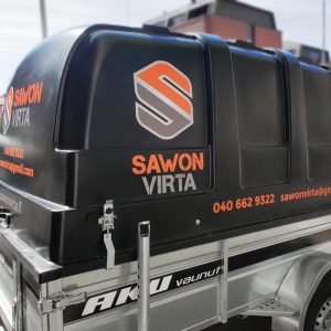 Sawon Virta, peräkärry teippaus